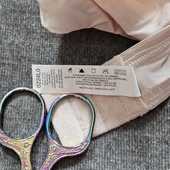 Wonderbra Size 36B Bra Beige Wired Pudded Cups Adjustable Straps W7434 Comfort - Picture 11 of 15